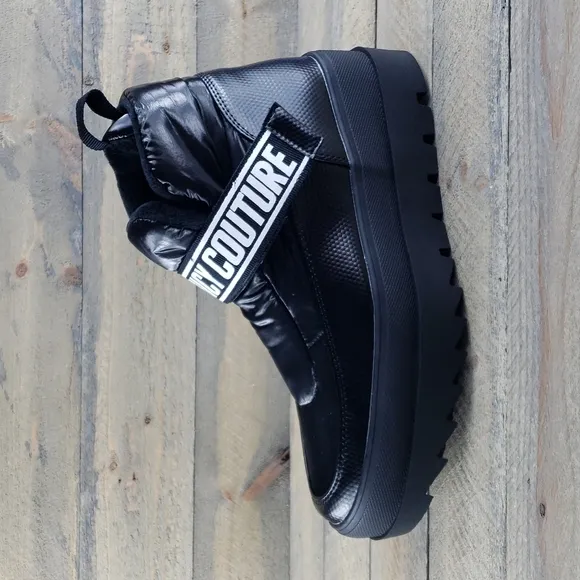 Juicy Couture Veronica Black Winter Platform Puffer Boots NEW