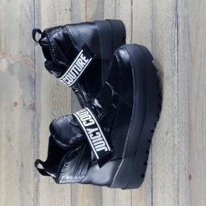 Juicy Couture Veronica Black Winter Platform Puffer Boots NEW