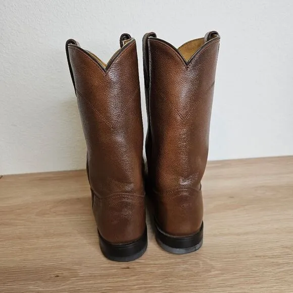 Justin Boots Men's Classic Roper Boot Tan Corona Cowhide Size 8D
