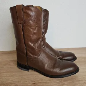 Justin Boots Men's Classic Roper Boot Tan Corona Cowhide Size 8D