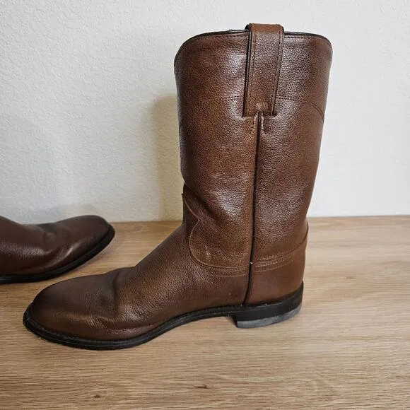 Justin Boots Men's Classic Roper Boot Tan Corona Cowhide Size 8D