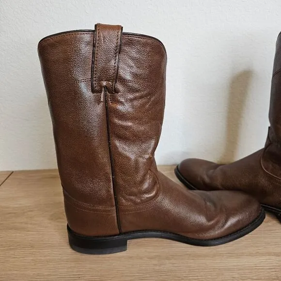 Justin Boots Men's Classic Roper Boot Tan Corona Cowhide Size 8D