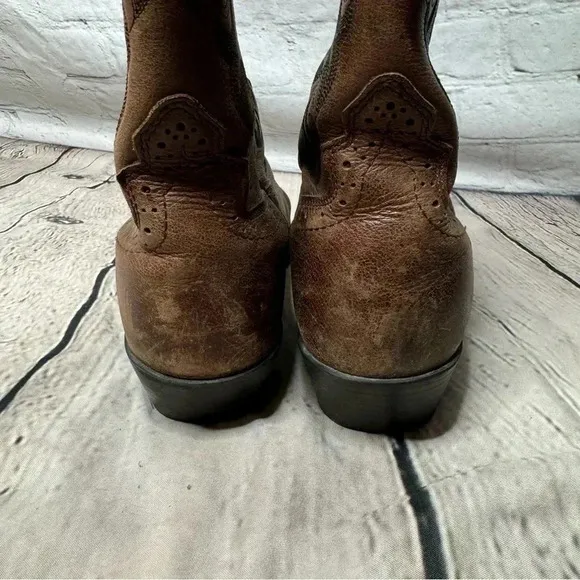 Justin Buck 13&quot; Leather Cowboy Boots for Men size 10