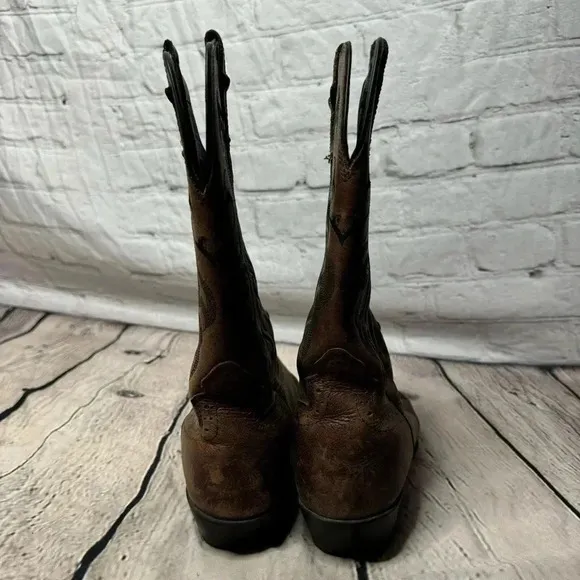 Justin Buck 13&quot; Leather Cowboy Boots for Men size 10