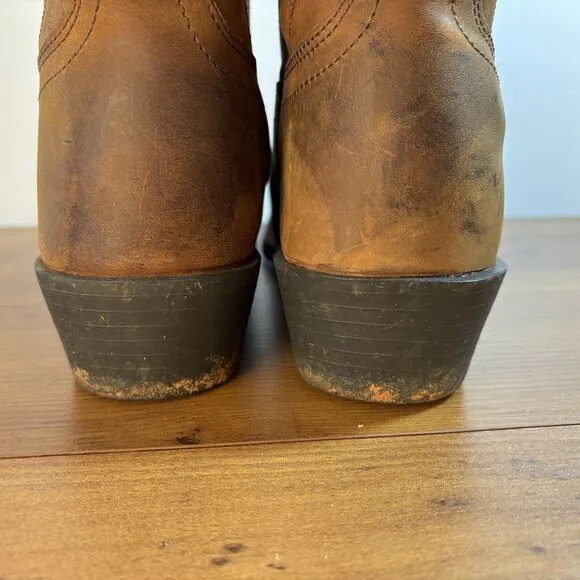Justin Cowboy Boots Men Stamped Sorrel Apache Foot Style 2551 Size 9 D