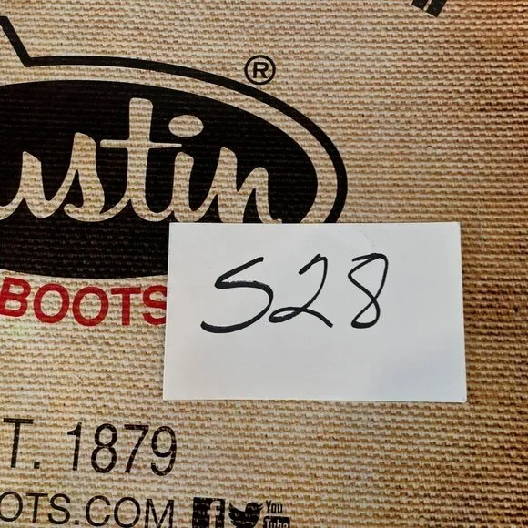 Justin JB3000 Men's Black Leather Boots Size 9.5 EE