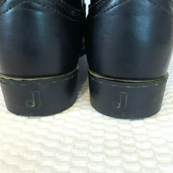 Justin JB3000 Men's Black Leather Boots Size 9.5 EE