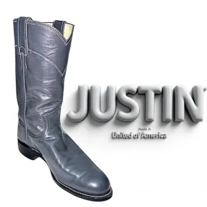 Justin Ropers Cowboy Women’s Gray Boots Size 5 C Pre-Owned L3506 Made In USA