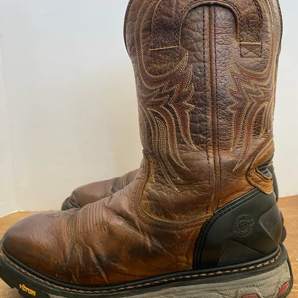 Justin WK2110 Original Work Boots Men Brown Leather Size 11D