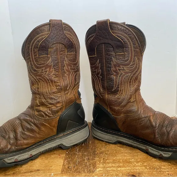 Justin WK2110 Original Work Boots Men Brown Leather Size 11D