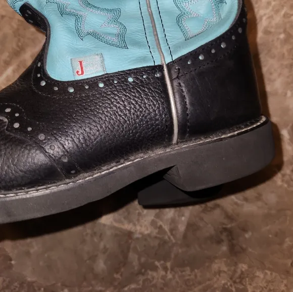 Justin Women Gypsy Gemma Black and Blue Western Boots