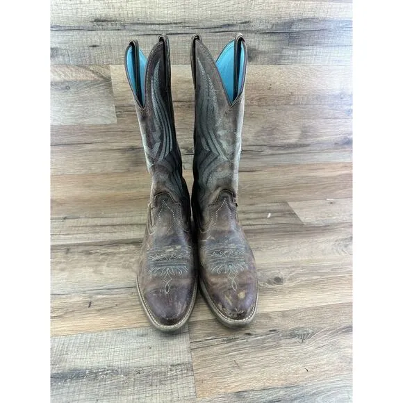 JUSTIN WOMEN'S QUINLAN COFFEE SVL2002 8.5B BOOTS