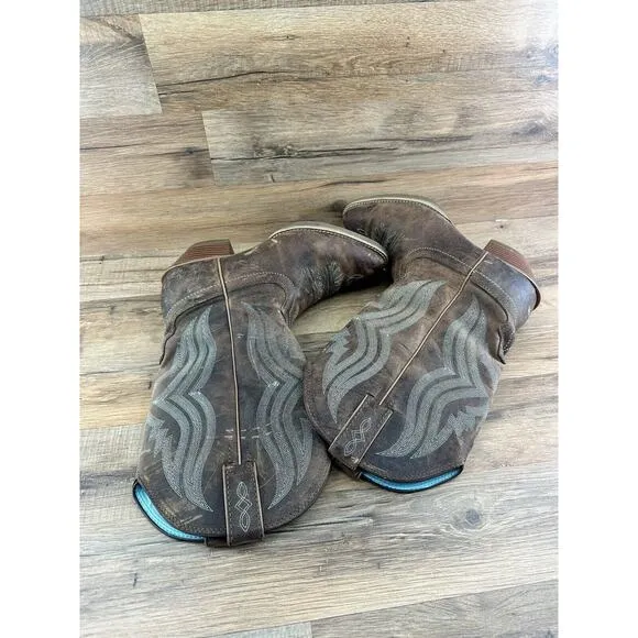 JUSTIN WOMEN'S QUINLAN COFFEE SVL2002 8.5B BOOTS