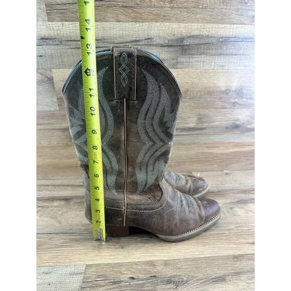 JUSTIN WOMEN'S QUINLAN COFFEE SVL2002 8.5B BOOTS