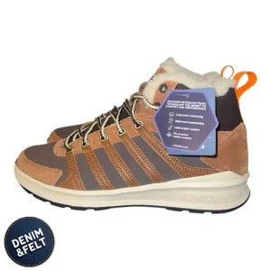 K Swiss Men’s Vista Trainer Mid WNT Hight Top Sherpa Lined Shoe| Brown | NEW/NIB