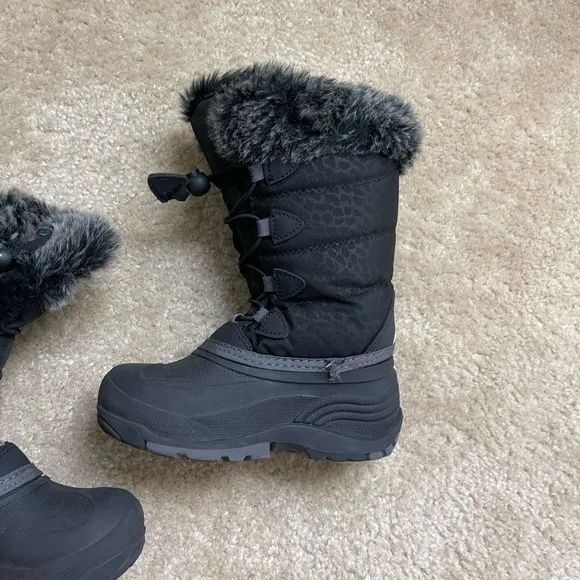 Kamik Boys/Girls Faux Fur Snow Boots Size 11