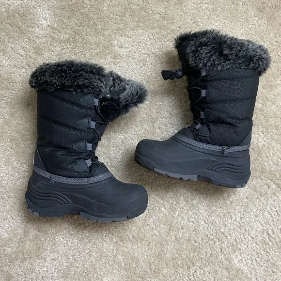 Kamik Boys/Girls Faux Fur Snow Boots Size 11