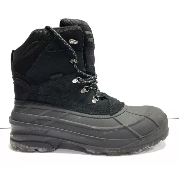 Kamik Men’s Fargo, Black Winter Boots, Size 14 M.