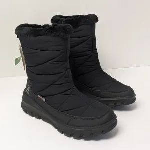 Kamik Snowdon Zip Waterproof Winter Boots, Black, Women's 7