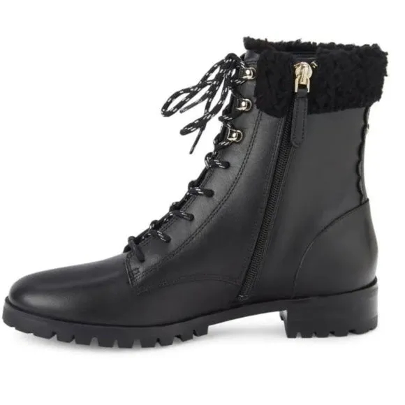 Kate Spade New York Rafferty Faux Fur Trim Combat Boots