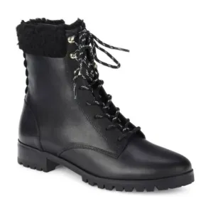 Kate Spade New York Rafferty Faux Fur Trim Combat Boots