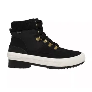 Keds Women’s Hiker Boots Size 9.5 Black Suede Insulated Lug Boot Minimalist NEW