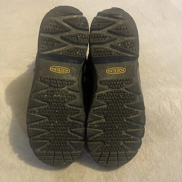 Keen Boots Men 11EE Black Utility Leather Work Outdoors Heavyweight Western