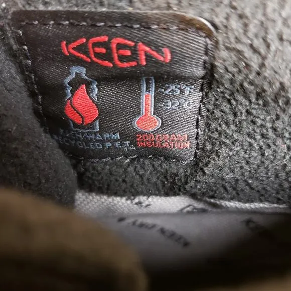 KEEN Circadia Mid Polar Boots Women 12 Black Cloud Blue Hiking Winter Casual