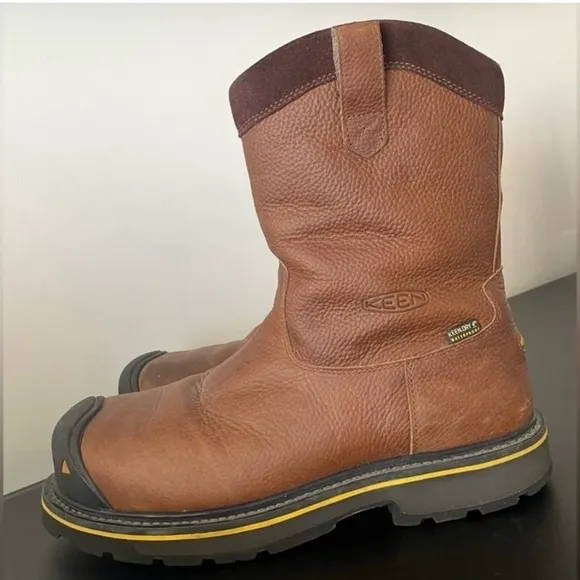 Keen Dallas Wellington Dark Brown Steel ToeWaterproof Work BootSize: 12EE