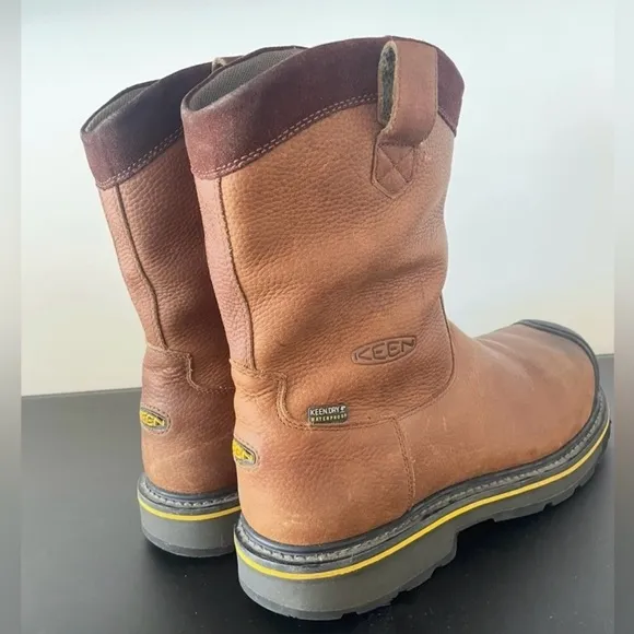 Keen Dallas Wellington Dark Brown Steel ToeWaterproof Work BootSize: 12EE