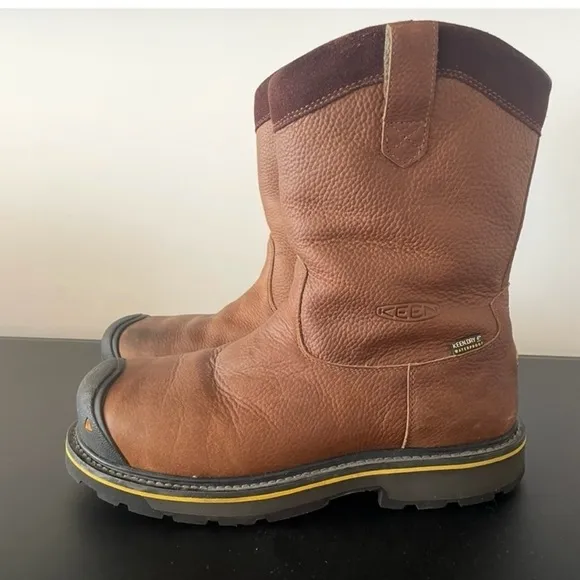 Keen Dallas Wellington Dark Brown Steel ToeWaterproof Work BootSize: 12EE