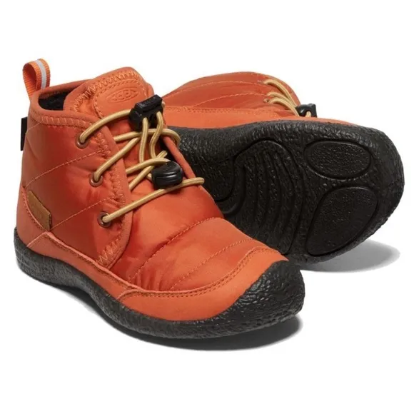 KEEN Kids’ Howser II Waterproof Chukka Boots in Potters Clay Toddler Boy Size 10