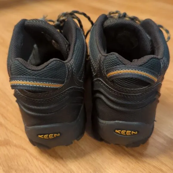 Keen Lansing Utility Boots Mens 8.5D Brown Mid Steel Toe Waterproof Work