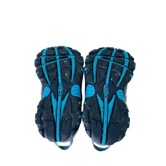 Keen Targhee II Mid Hiking Boots Toddler 9 Gray Blue Waterproof Lace-Up 1011759