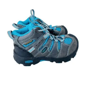 Keen Targhee II Mid Hiking Boots Toddler 9 Gray Blue Waterproof Lace-Up 1011759