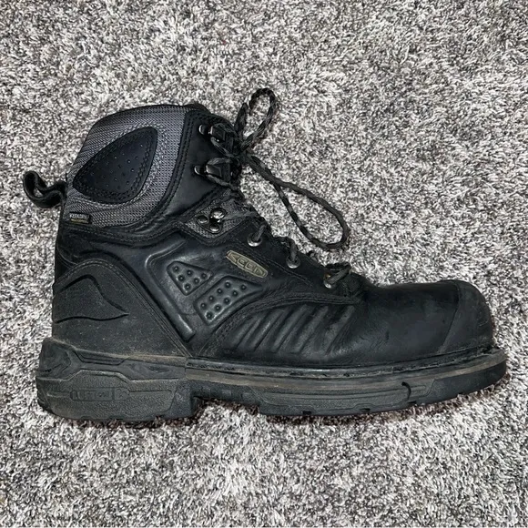 Keen Utility 6&quot; Philadelphia Composite Toe Waterproof Work Boot Black Size 10D