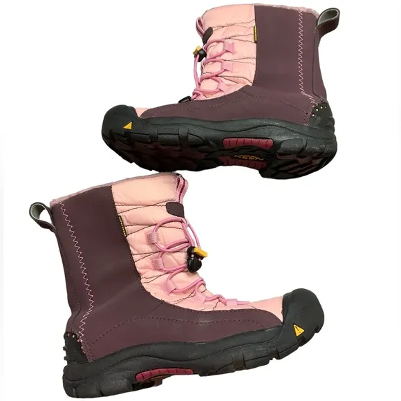 KEEN Vail 200 Gram Insulated Pink Purple Drawstring Winter  Womens Boots