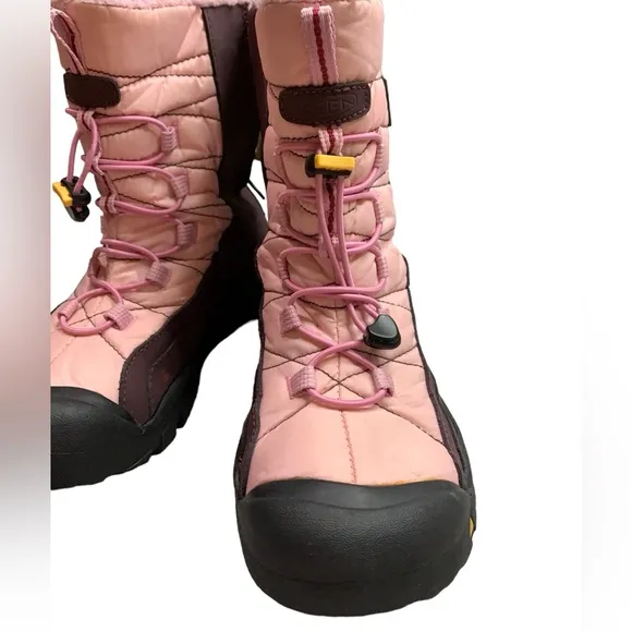 KEEN Vail 200 Gram Insulated Pink Purple Drawstring Winter  Womens Boots