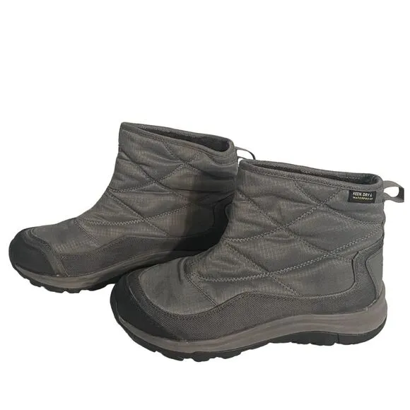 KEEN Warm Winter Waterproof Hiking Boots. Women’s Size 5.5. Dark grey gray cold