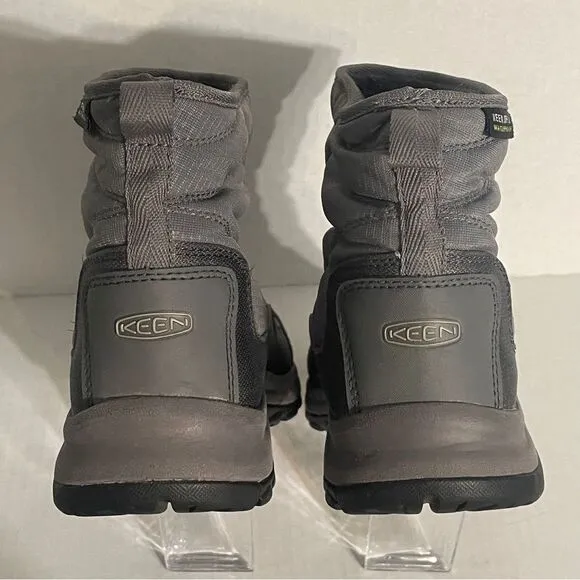 KEEN Warm Winter Waterproof Hiking Boots. Women’s Size 5.5. Dark grey gray cold