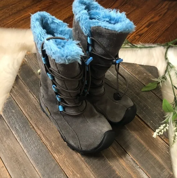 Keen Winter Boots Blue And Grey