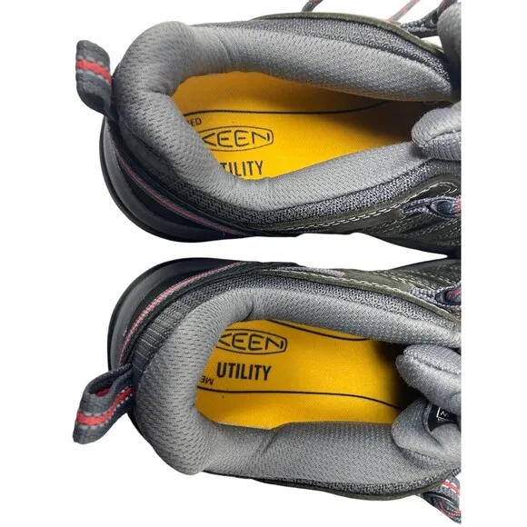 KEEN Work Utility Shoes Women's Size 7.5 Steel Toe Safety Boots F2413-18