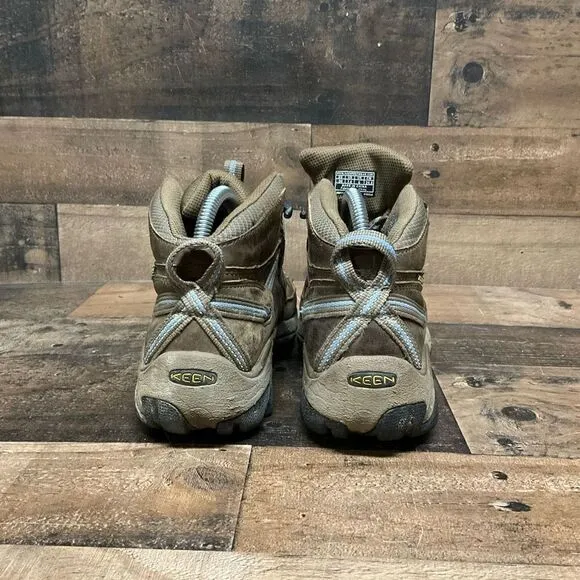 Keen Dry Women’s Size 7.5 Hiking Boots Brown Lace Up Outdoor Insulated Leather