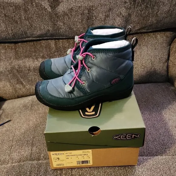 Keen Kids' Green and Pink lace boots NWOT in box Boots size 3