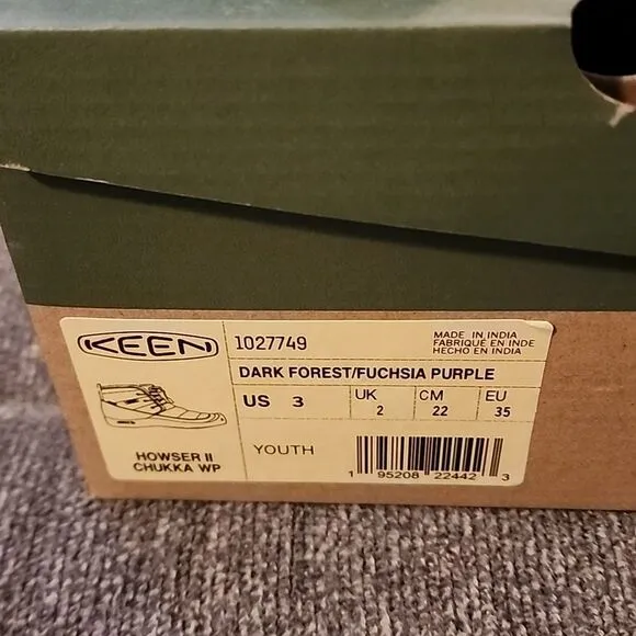 Keen Kids' Green and Pink lace boots NWOT in box Boots size 3