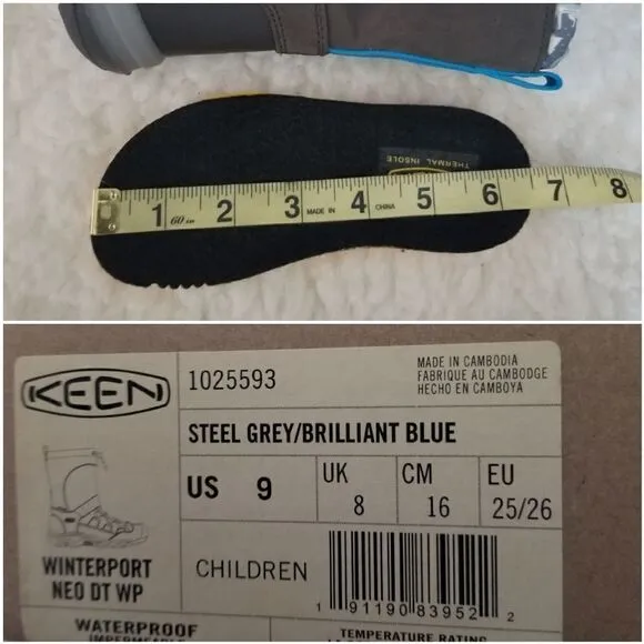 KEEN Winterport NEO Toddler Boys Waterproof Insulated Boots NEW