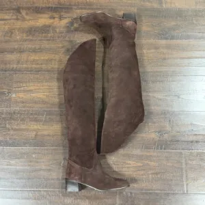 Kenneth Cole New York Brown Suede Over The Knee Boots Size 6 Women