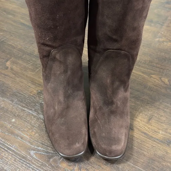 Kenneth Cole New York Brown Suede Over The Knee Boots Size 6 Women