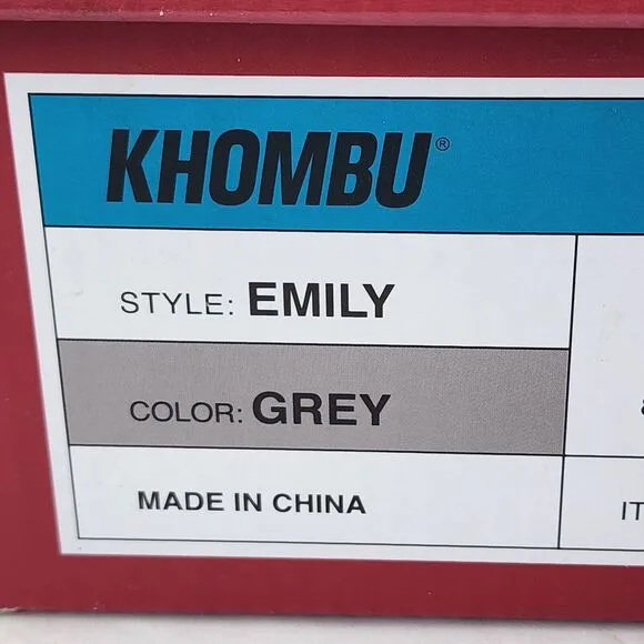 Khombu Emily Winter Snow Boot Womens Size 10 Grey Leather Faux Fur New With Box