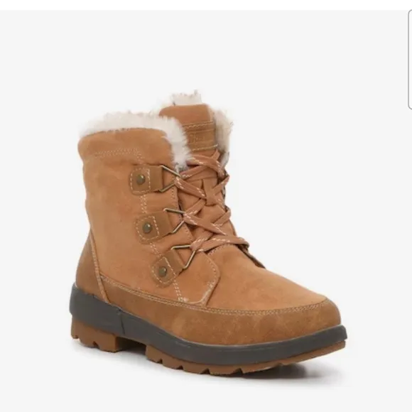 Khombu Stomp Boots NWOB Sz 10 Great for Getting around Campus or town! Chestnut